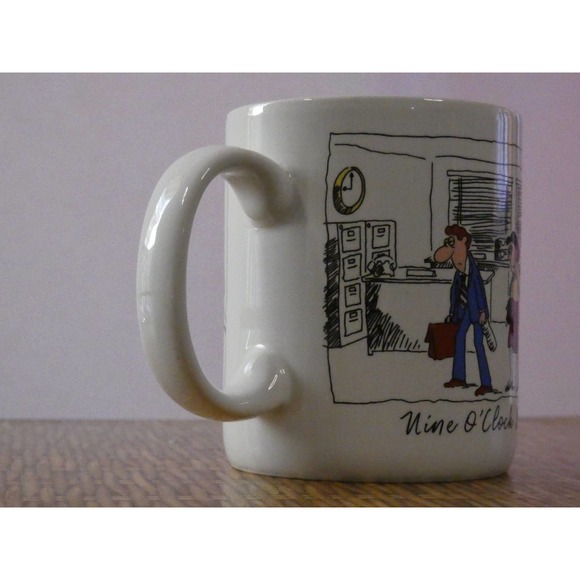 Vintage Hallmark Nine O Clock Drag/Five O Clock Dash Mug Made in Japan - Picture 6 of 10